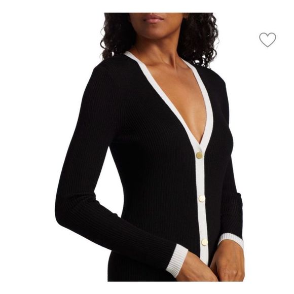 Alice + Olivia Alcina Rib Knit Wool Blend Sweater Dress worn once! - Picture 9 of 15